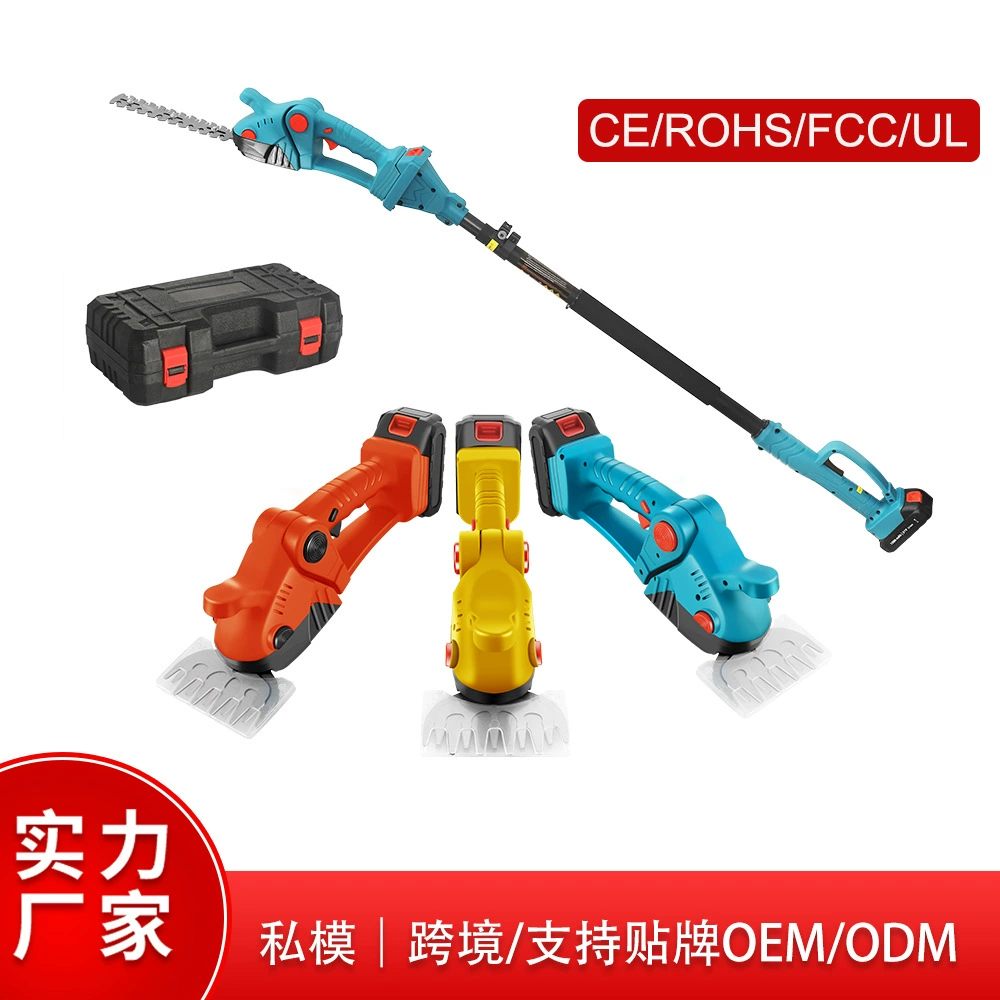 Беллотт зеленый забор портативный литиевый ручной забор ножницы многофункциональный маленький триммер электрический подрезной сад