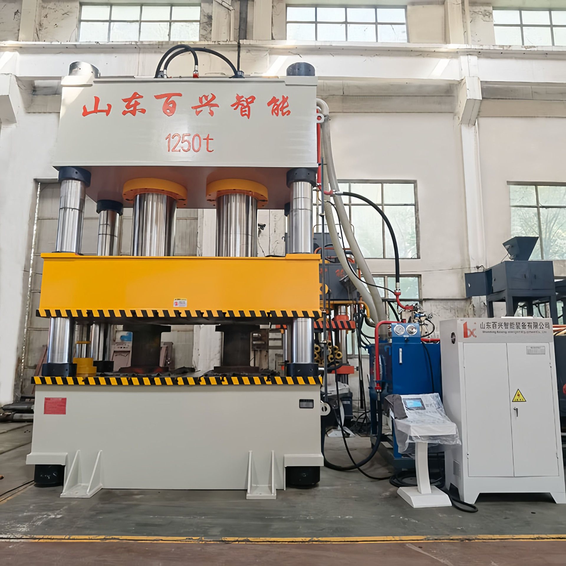 百兴智能生产阳台洗衣池BMC水槽一体池液压机 1250吨双缸油压机