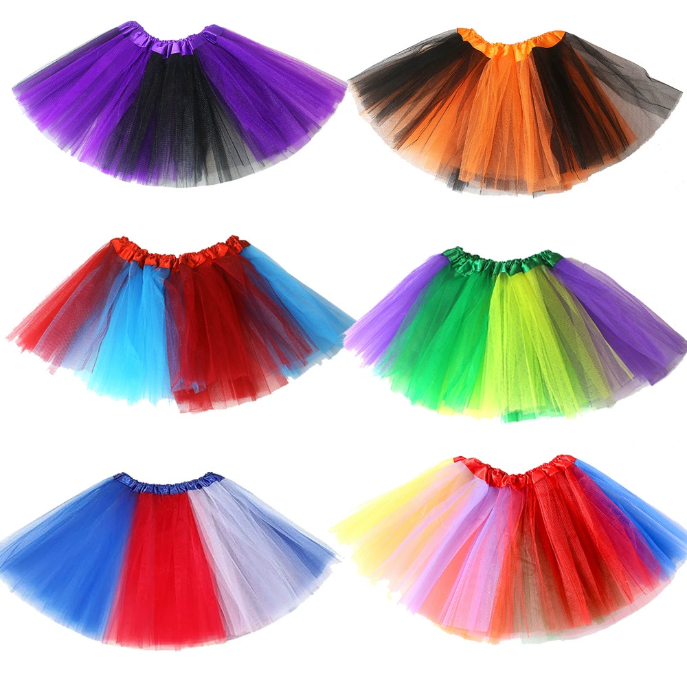 Детская одежда, сетчатая юбка-пачка для девочек, пышная детская юбка, платье принцессы для выступлений, трансграничная поставка