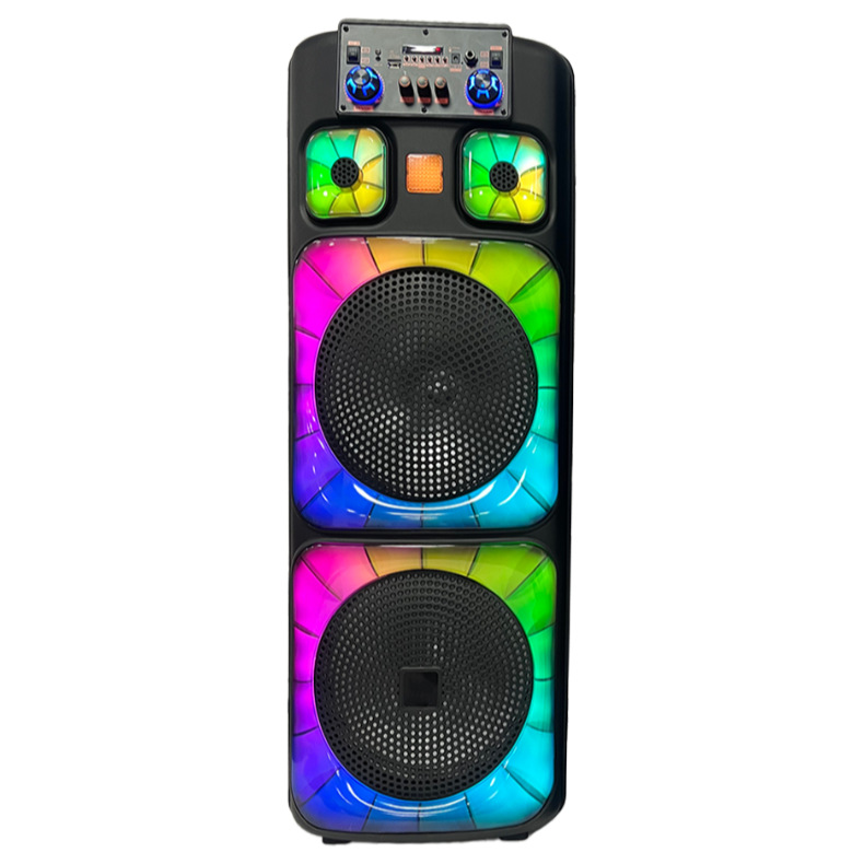 80W altavoces de alta potencia Bluetooth K 15 pulgadas luces de doble bufete de color cool subwoofer de sonido OEM exclusivo comercio exterior