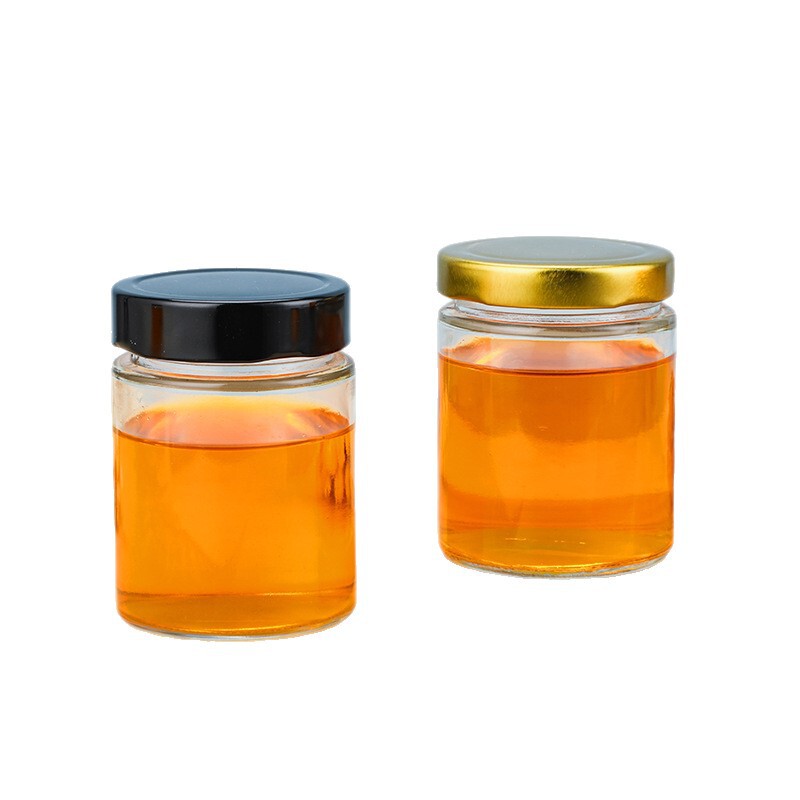 高盖马口铁储物罐透明圆柱形玻璃瓶耐高温可蒸煮罐头瓶密封收纳瓶|undefined