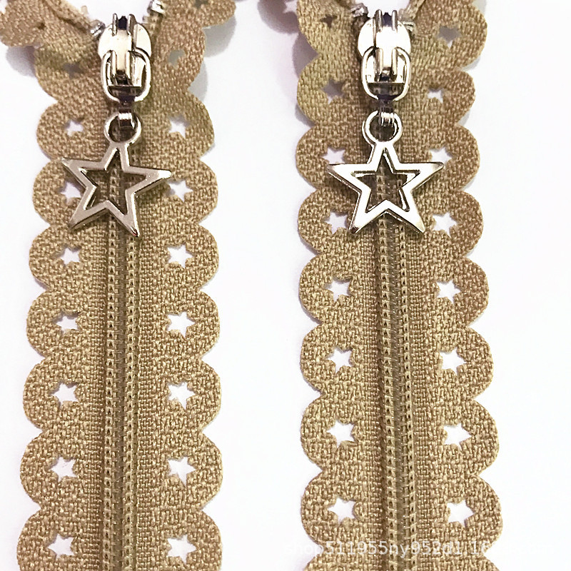 スポットスターレース No.3 ナイロンクローズドテール中空レースマルチサイズジッパー卸売バッグ衣類|undefined