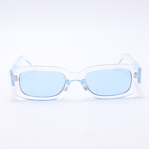 New square jelly-colored frame sunglasses for trendy street shots, cross-border best-selling sun glasses