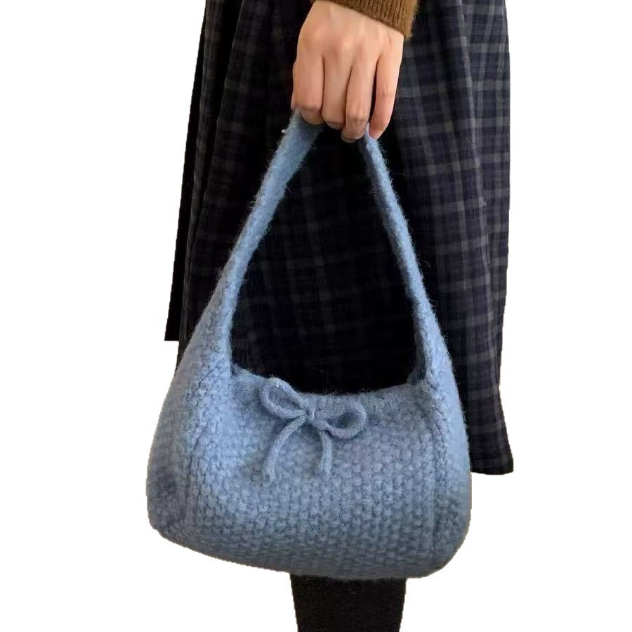 Shoulder bag, universal knitted purse