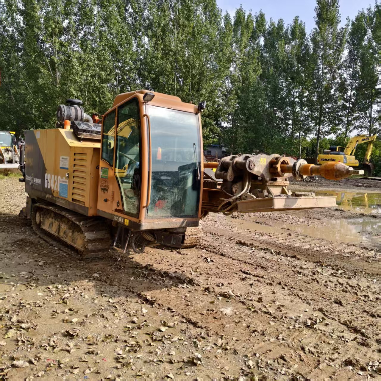 出口二手水平定向钻机 非开挖马路铺管穿管钻孔机 液压水钻拉管机