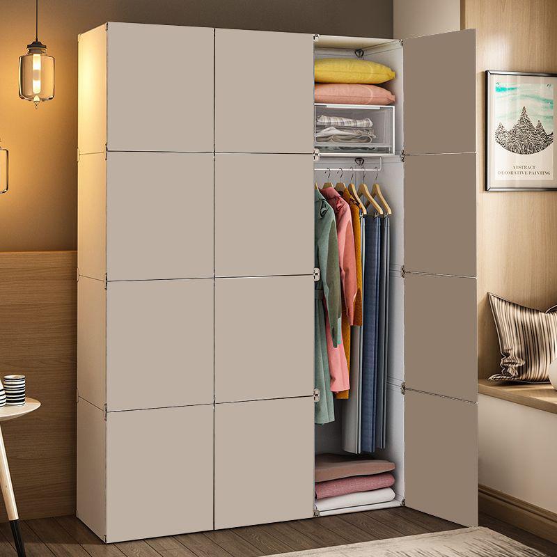 Wardrobe for Home Bedroom Rental Room New 2024 Simple Assembly Wardrobe Strong and Durable Dormitory Cabinet