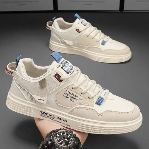 2024 spring new men's low-cut flat casual sneakers, versatile student versatile trendy shoes, trendy sports shoes for men