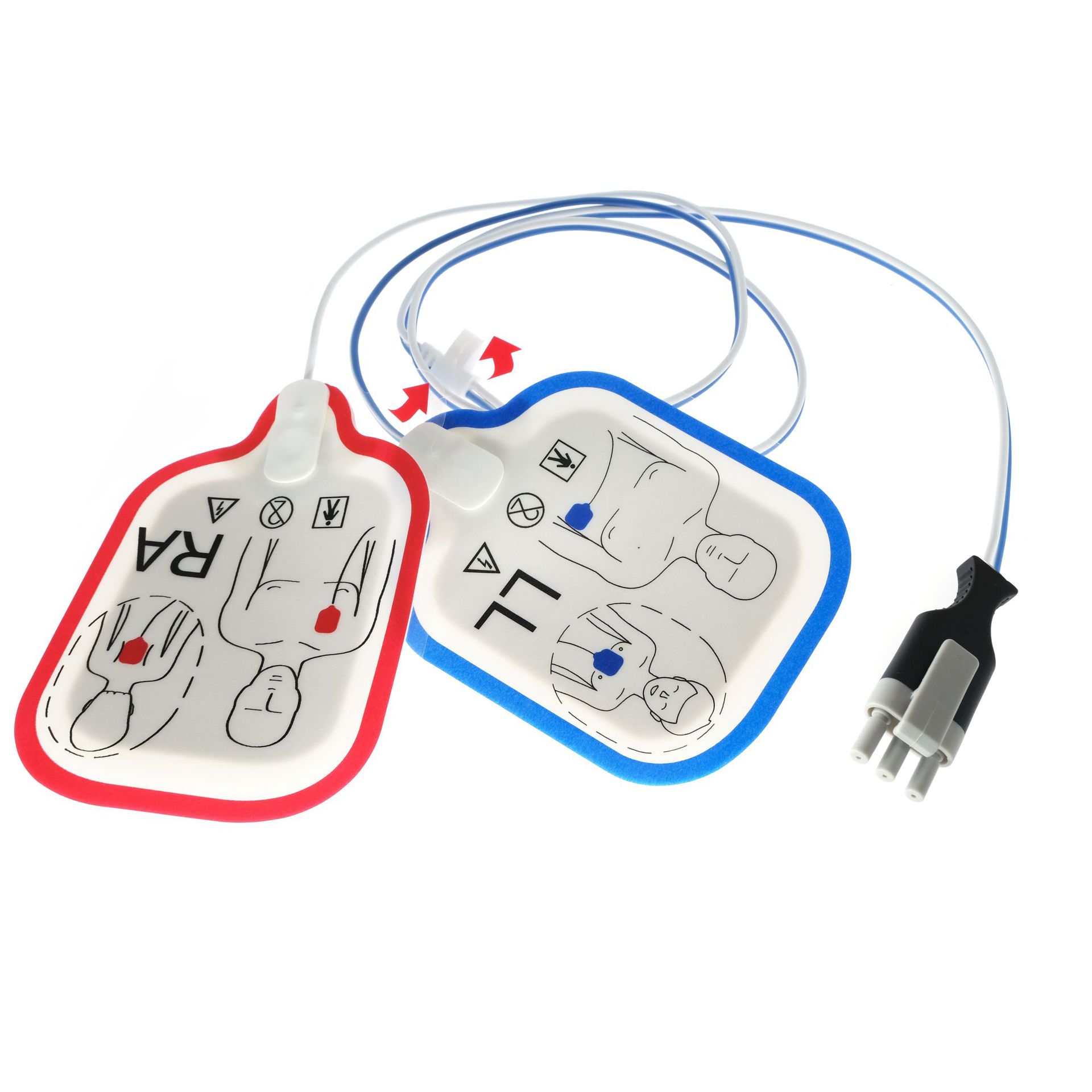 성인 물리 치료 전극 시트 자체 접착 하이드로 겔 AED 훈련 기계 훈련 전극 PE 전극 시트
