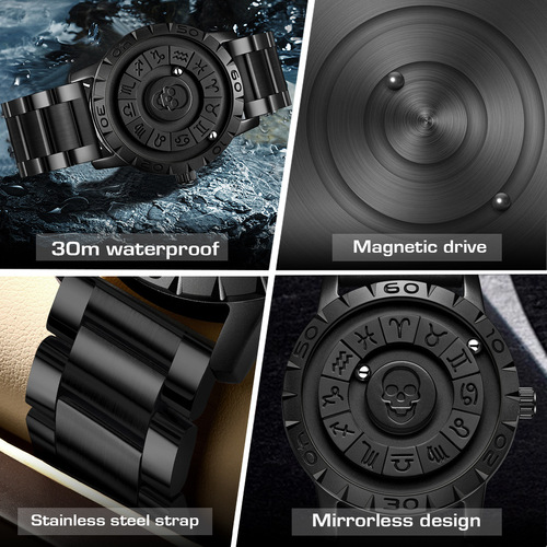 Magnetic Ball Quartz Watch, Men's Version, Personality, Niche, Steel Strap, Domestic Bracelet Watch, Wholesale, Cross-border Shipping