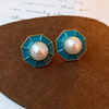 Silver needle, retro small fashionable universal earrings, wholesale