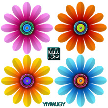 2021跨境亚马逊热销铁制花壁饰家居饰品室内室外装饰铁艺工艺品