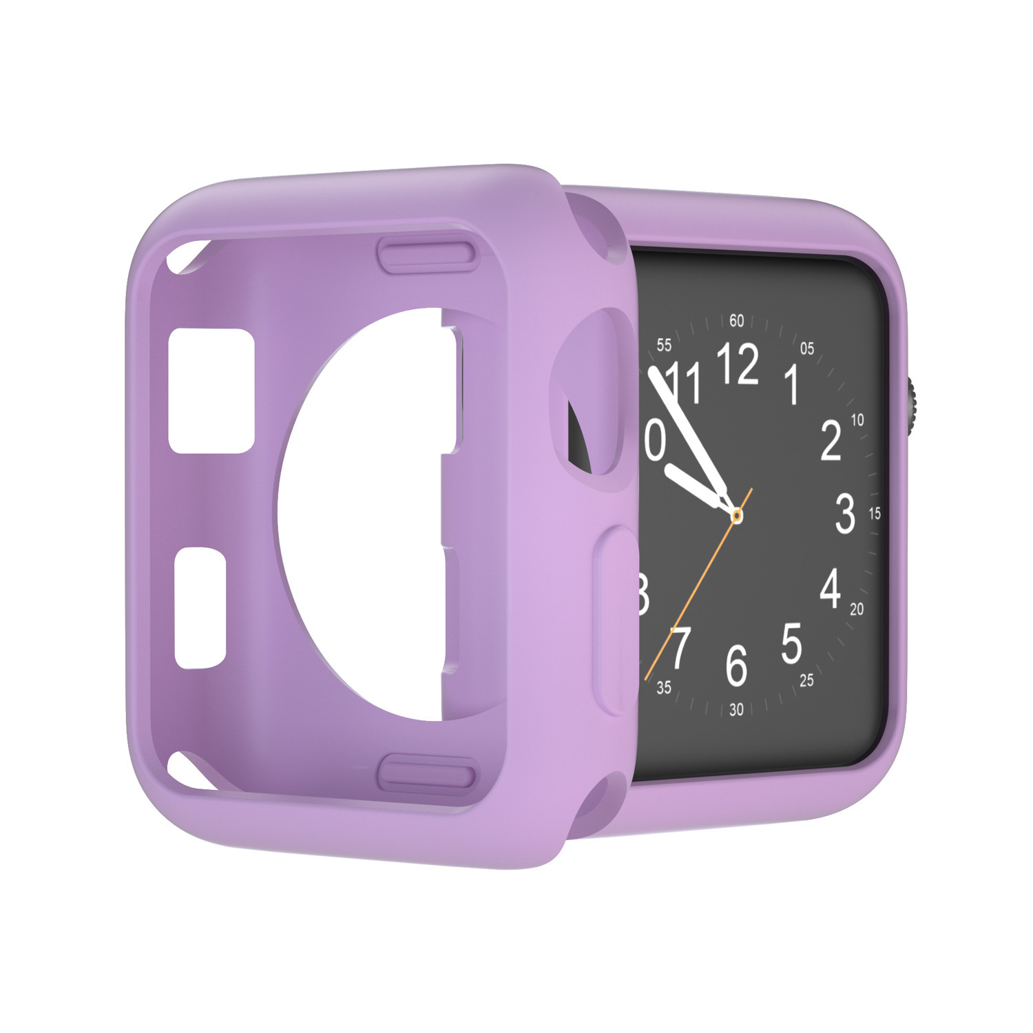 Adecuado para Apple Watch caso applewatch reloj TPU medio paquete cubierta protectora caramelo Shell en stock