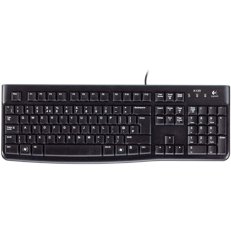 Logitech K120 wired keyboard and mouse set for notebook, office use, desktop computer, business and home typing Logitech K120 wired keyboard and mouse set for notebook, office use, desktop computer, business and home typing