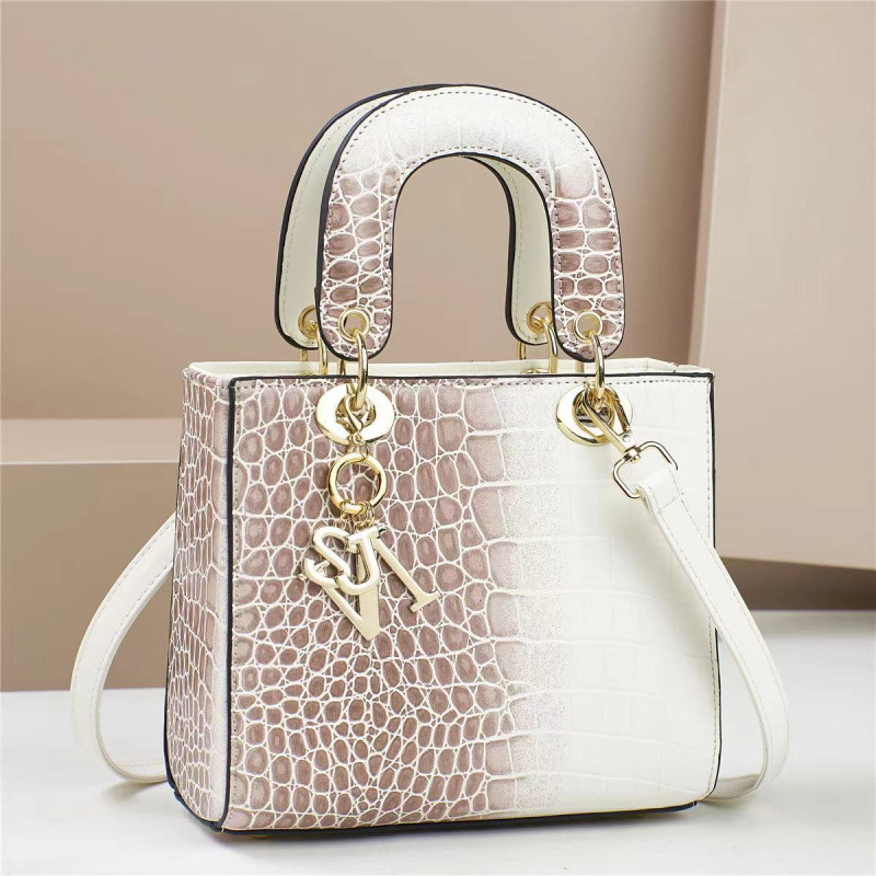 Bolsa de mano pequeña fragancia patrón de lagarto textura de peinado de gran capacidad Dai Fei bags de mensajero de un solo hombro