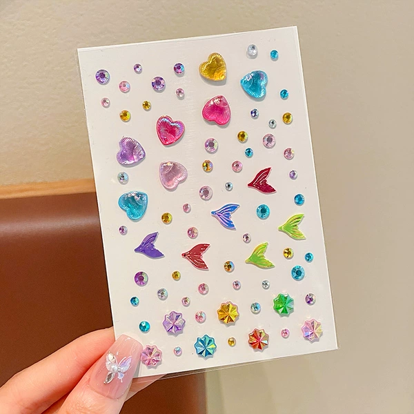 1# Colorful Fishtail Love Diamond