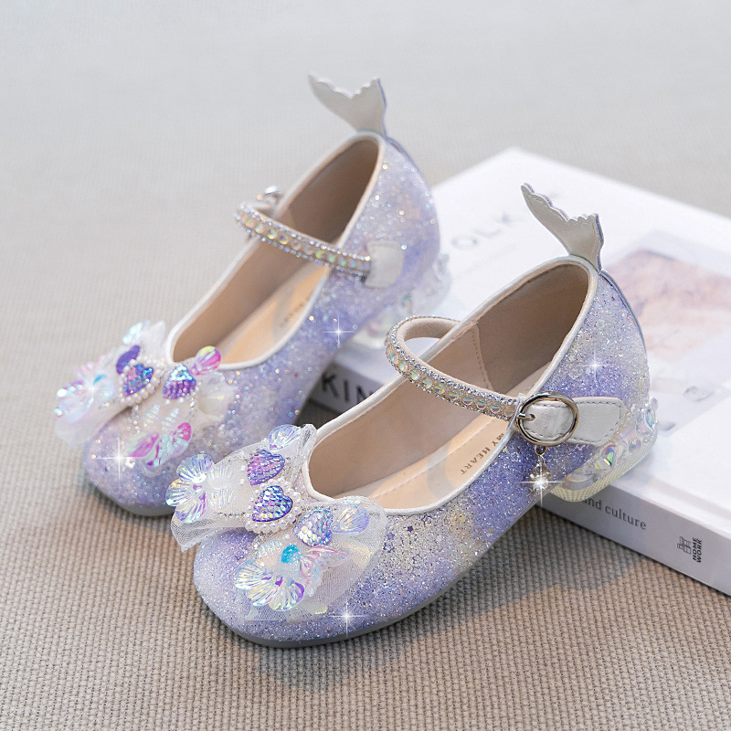 Zapatos de princesa de niñas zapatos de cuero de moda 2026 nuevos zapatos de primavera para niños zapatos de cristal de niñas image 5