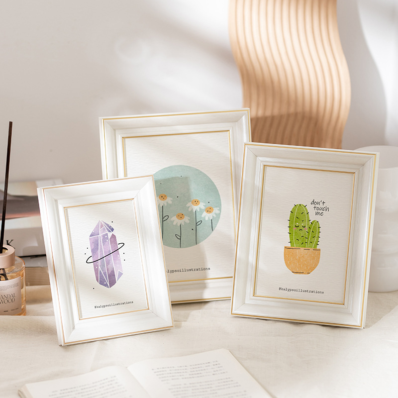 Photo frame table high-level sense 6 6 7 7 8 8 10 15 5 inch a4 wall hanging exquisite Nordic style modern light luxury simple Photo frame table high-level sense 6 6 7 7 8 8 10 15 5 inch a4 wall hanging exquisite Nordic style modern light luxury simple