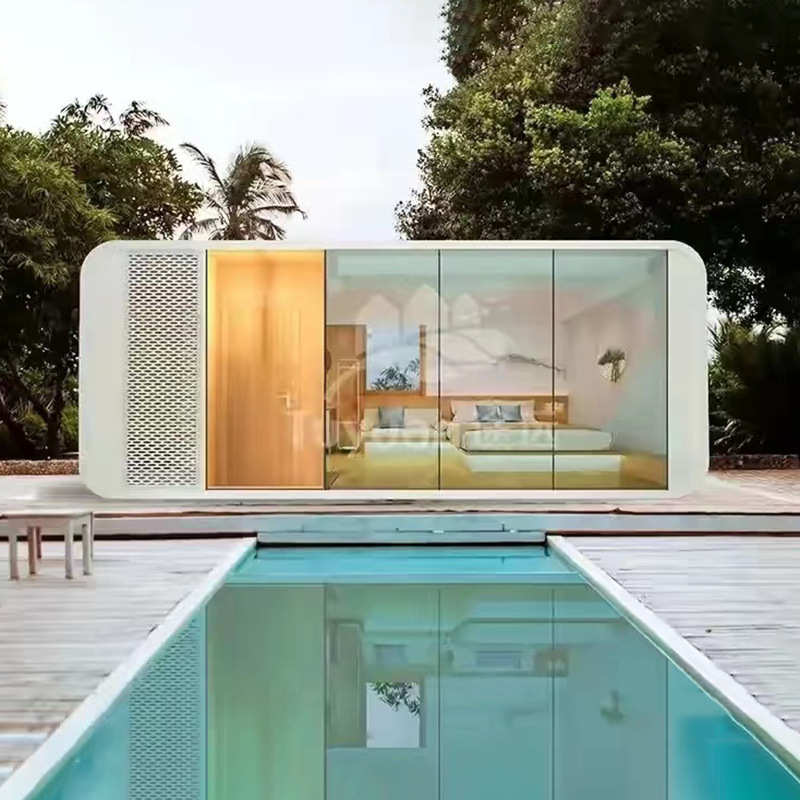 Casa de tablero móvil caja de embalaje personalizada casa de tablero móvil tienda de conveniencia de elevación integral productos terminados Apple Cabin Residence