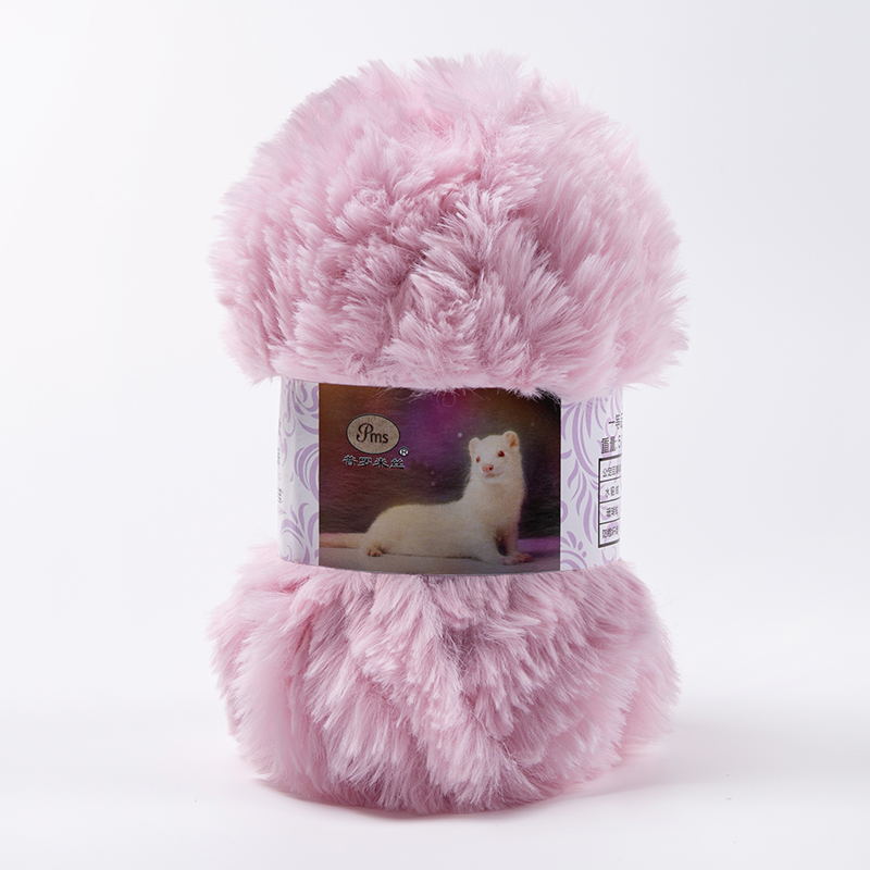 Imitación de visón terciopelo grueso lana tejida a mano DIY Imitación Piel terciopelo visón terciopelo sombrero bufanda manta hilo al por mayor