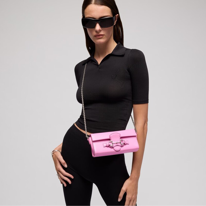 Vintage Horsebit Clasp Flap Bag, Simple Solid Color Chain Crossbody Bag, Exquisite Evening Commuting Slim Women's Bag Vintage Horsebit Clasp Flap Bag, Simple Solid Color Chain Crossbody Bag, Exquisite Evening Commuting Slim Women's Bag