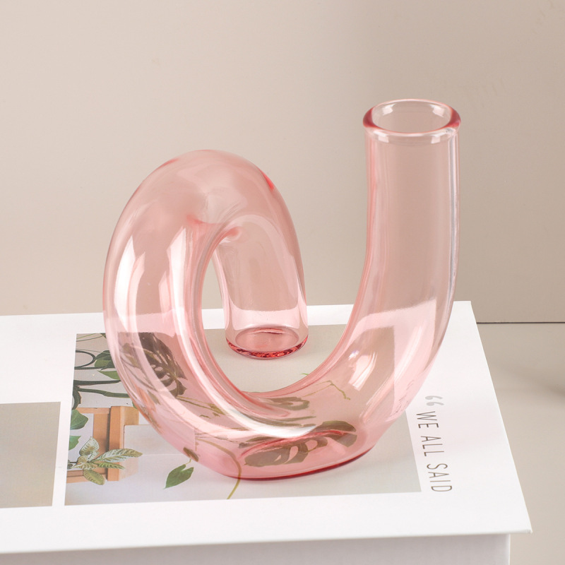 試験管ガラス花瓶小径植物容器シンプルアートレトロリビングルーム装飾フラワーアレンジメントハイエンド|undefined