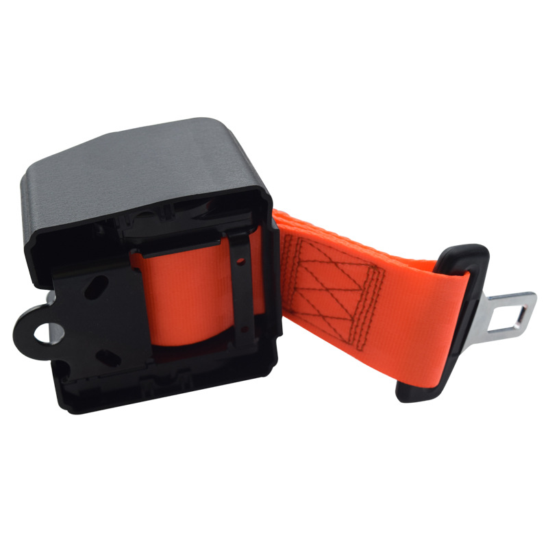 Forklift safety belt Forklift two-point automatic telescopic safety belt Orange Hangfork two-point self-locking safety belt