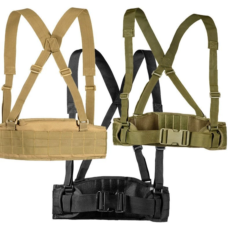 Тактическое уплотнение талии MOLLE Тактический пояс Военный вентилятор CS Многофункциональный полевой широкий пояс Портативное уплотнение талии