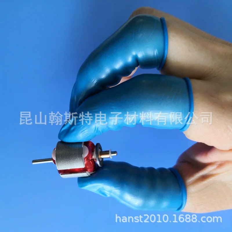 Синий нитрил рулонный рукав без серы без силиконового масла