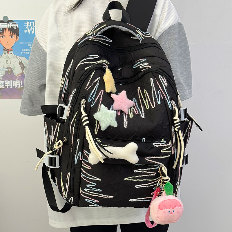 高颜値カバン女子中学生韓国版森系大容量リュックサック高校小学生可愛い軽やかリュックサック|undefined