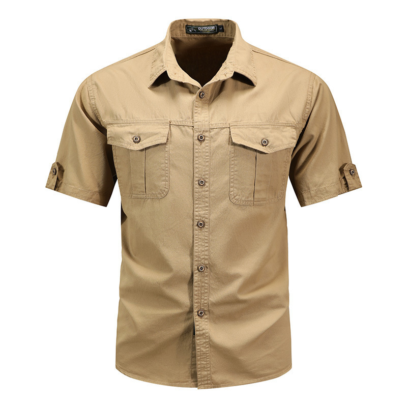 Men's short-sleeve shirt 2026 summer new style high-end trendy brand stylish loose casual men's shirt jacket