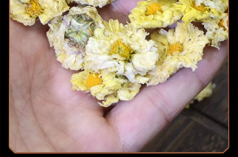 Hang Bai Ju Dried Chrysanthemum Buds Loose Herbal Tea 50g Tongxiang Hangzhou details
