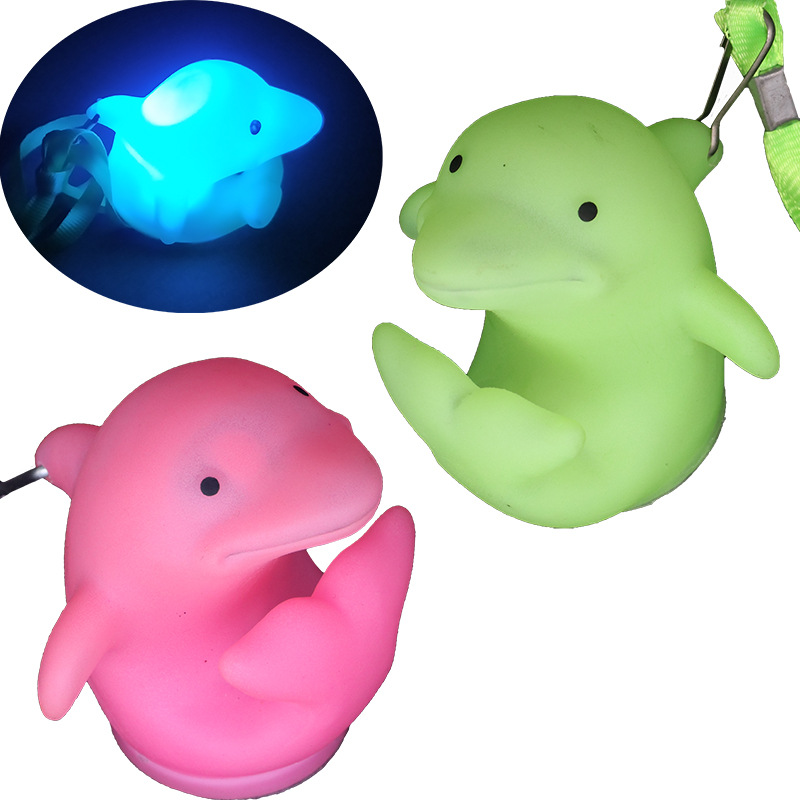 Cordón luminoso luz nocturna colorido flash colgante marino animal delfín estrella de mar pulpo calabaza luz nocturna mercado al por mayor