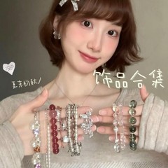 晗珞~蓝晶红腋花串珠手链复古新中式文玩手串精致时尚手饰批发女