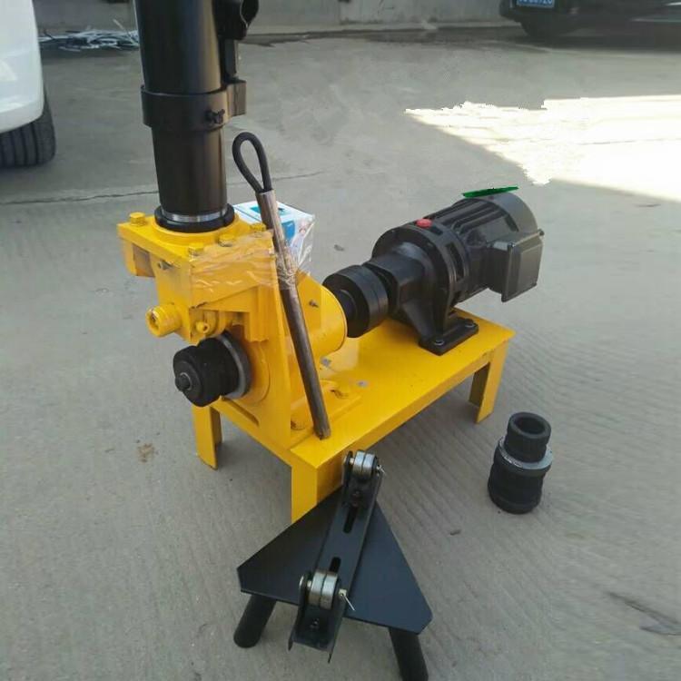 Máquina de rodadura de tubería de acero de grado industrial Máquina de ranura eléctrica de tubería contra incendios Máquina de ranura de tubería galvanizada Posicionamiento preciso y estable