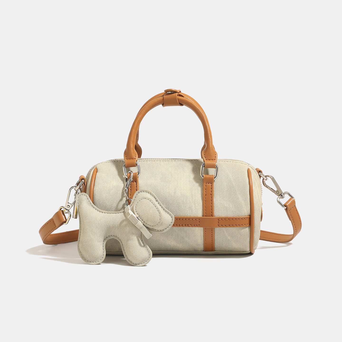Genuine Leather Handbag 2026 New Boston Monogram Crossbody Shoulder Pillow Bag For Women Luxury Style - Thumbnail 8