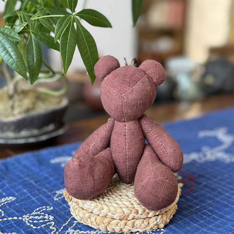 Nuevo oso muñeca muñeca Lu bordado tela de mosaico bolsas de juguete para niños productos acabados colgantes adornos de dibujos animados para el hogar oso