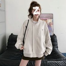 美式复古棒球服外套女春秋季2025新款重工金属休闲时尚夹克上衣女