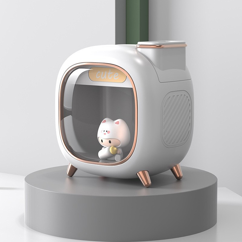 Double-jet large-capacity cute pet humidifier household small silent bedroom usb office desktop portable dormitory