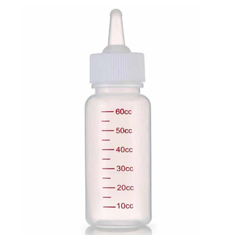 Perro Biónico Leche anti-asfixia Cachorros recién nacidos Cachorros de silicona Botella de vidrio para mascotas Beber leche Productos para perros con escala visual