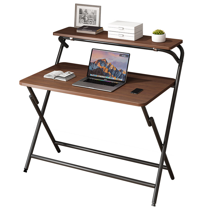 Mesa de computadora plegable, escritorio de escritorio plegable