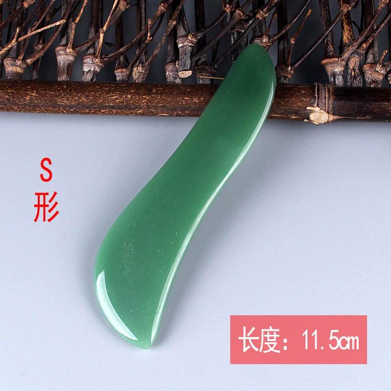 [面部脸部全身通用经络水晶拨经棒点穴笔鱼形刮脸拨筋棒玉石按摩板]