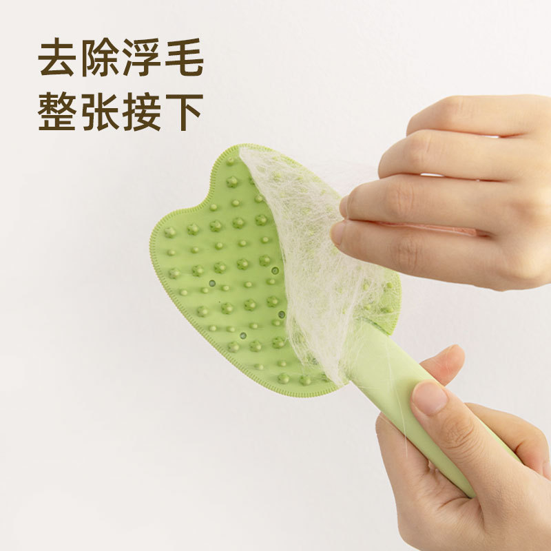 Nuevo pein de masaje de helado para mascotas cepillo de pelo raspador de pelo flotante para gatos peine de doble cara para limpiar mascotas