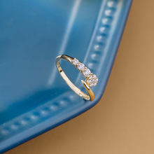 ��18k��14K���ָ��Ƕ��ʯ�߽����ƤС��ָ���ƽ��鱦���� 30692
