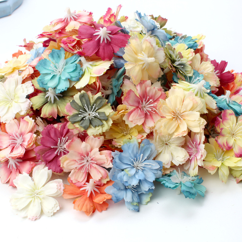 Decoration accessories plum blossom diy hand-made material artificial flower Flower wedding flower wall corsage headdress decorative flower chrysanthemum