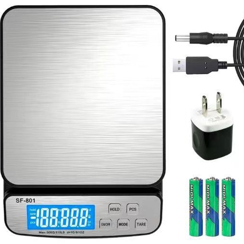 2023 Báscula electrónica 50kg/1g Báscula de cocina Kescala 801 Báscula electrónica de cocina Báscula exprés