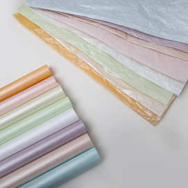 珠光雪梨纸鲜花包装纸包花纸手揉纸幼儿园diy材料防水内衬纸批发