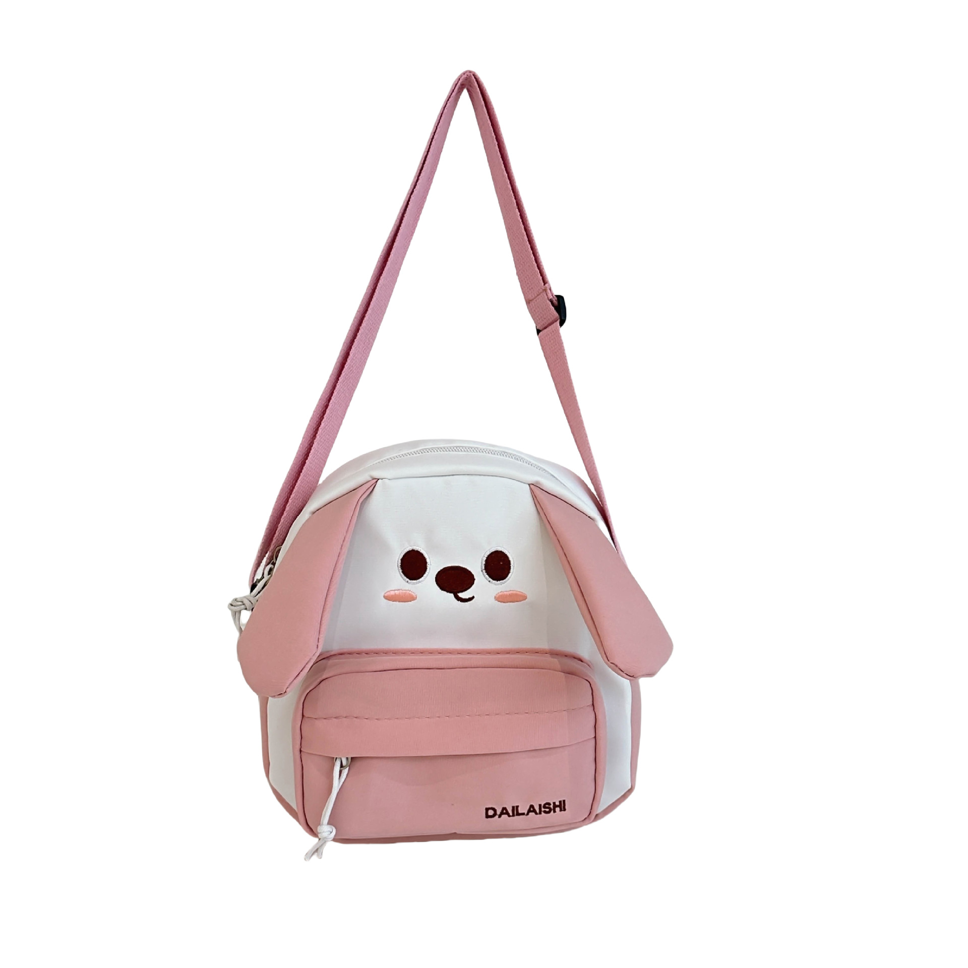 Linda chica de dibujos animados pequeña bolsa de tela pequeña bolsa de mujer INS pequeña frescura estudiante oreja grande bolsa de hombro bolso de teléfono móvil