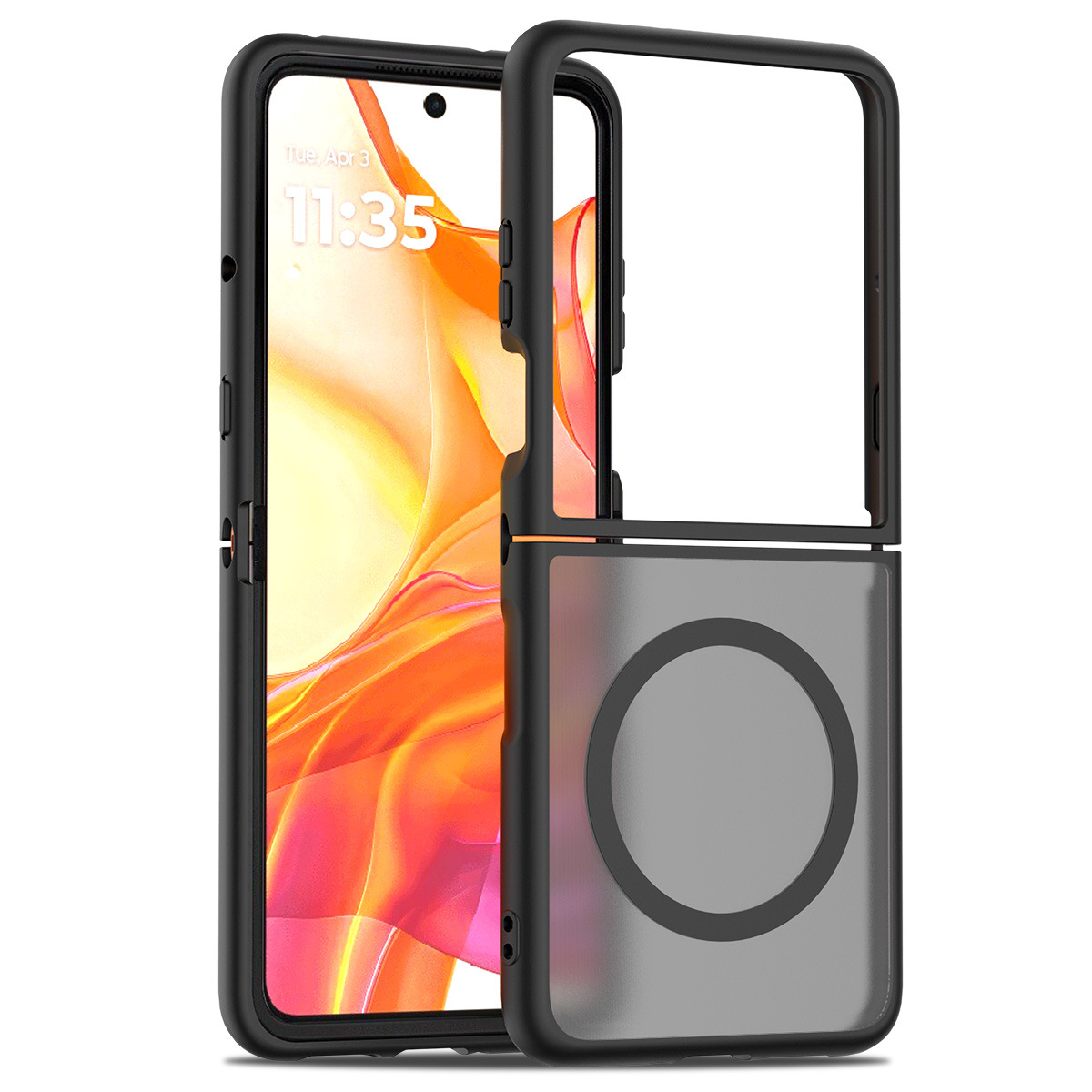 Adecuado para Moto Razr Ultra 2025 Silver Shield Fentor Magnético 2 en 1 Funda para teléfono móvil Funda protectora plegable