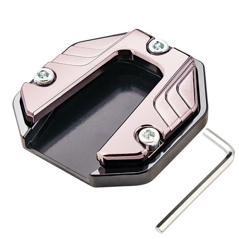 Base de soporte de soporte de pie de motocicleta cubierta protectora de almohadilla de pie lateral de vehículo eléctrico piezas de modificación antideslizante de vehículo de batería