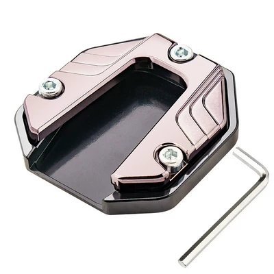 Motorcycle Kickstand Base, Electric: Motosiklet ləvazimatları və aksesuarları - titanium-color-foot-pads-1-set-anti-slip-and-wear-resistant